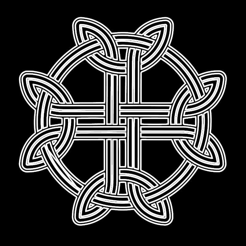 Keltisches Kreuz Knotendesign