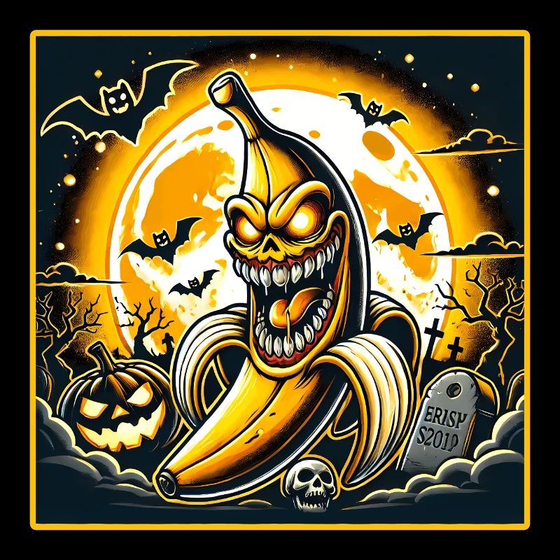 Banane d’Halloween effrayante