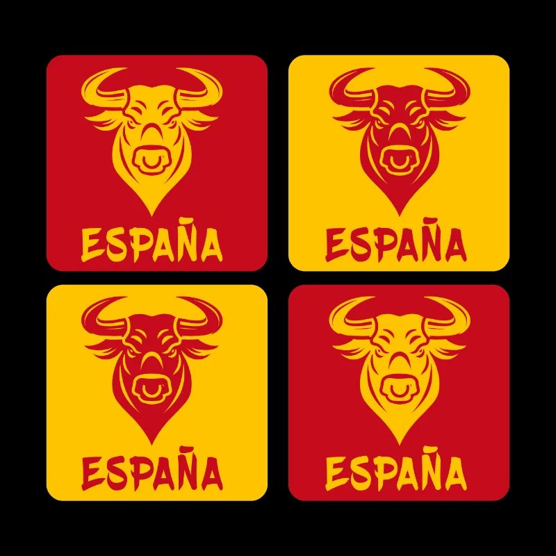 Spanien Stier Nationalfarben Design