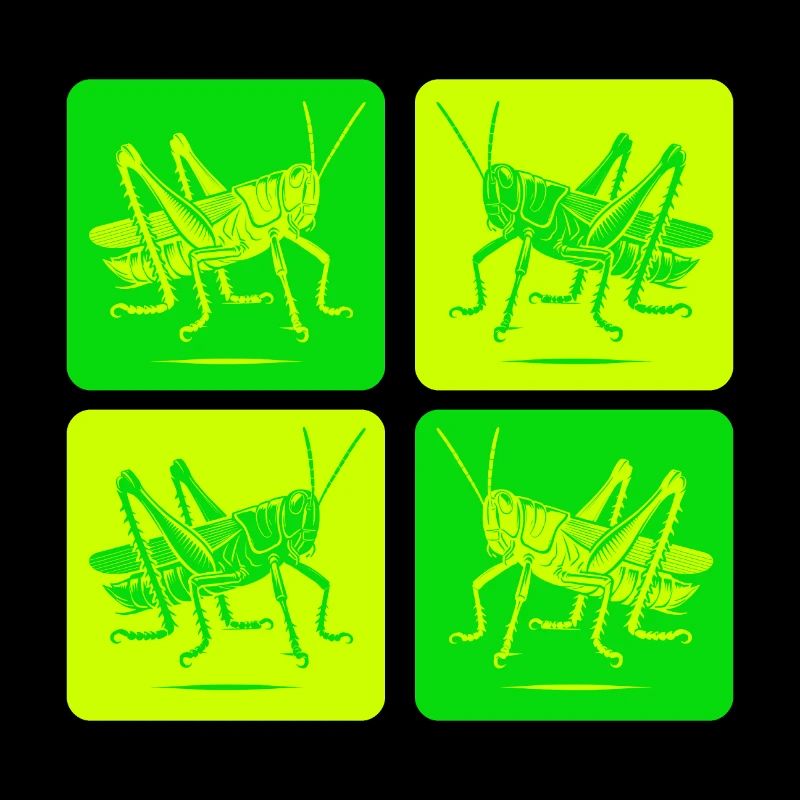 Minimalist grasshopper – nature art