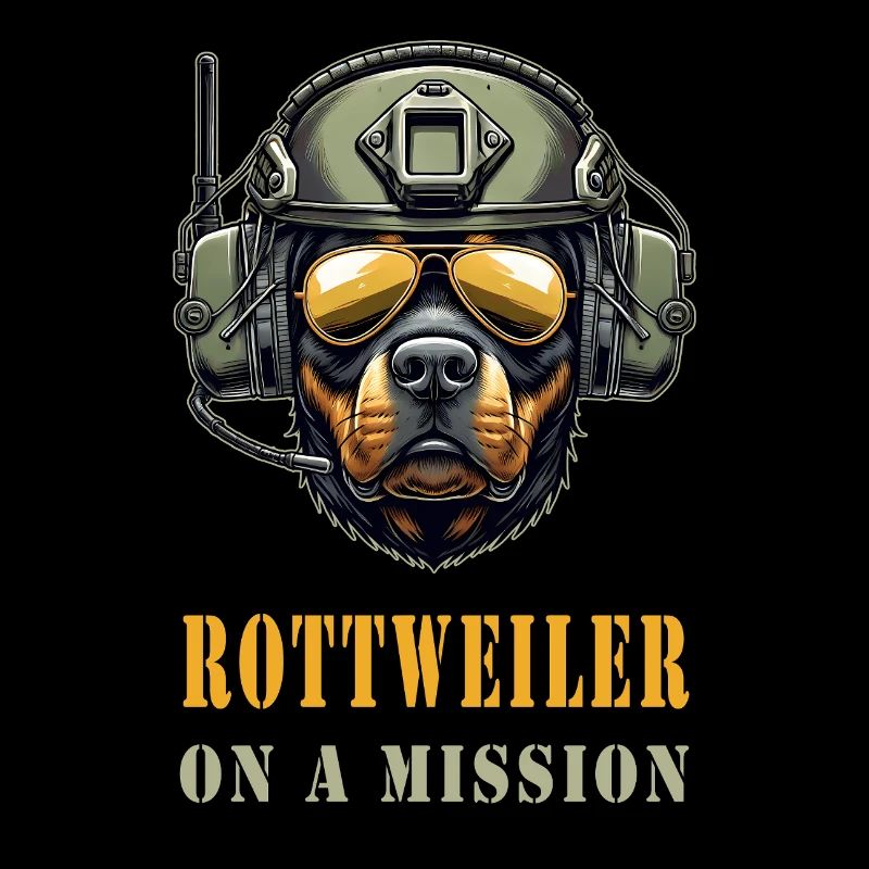 Rottweiler on a mission