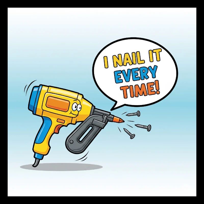 Humorous toy design with nail tool