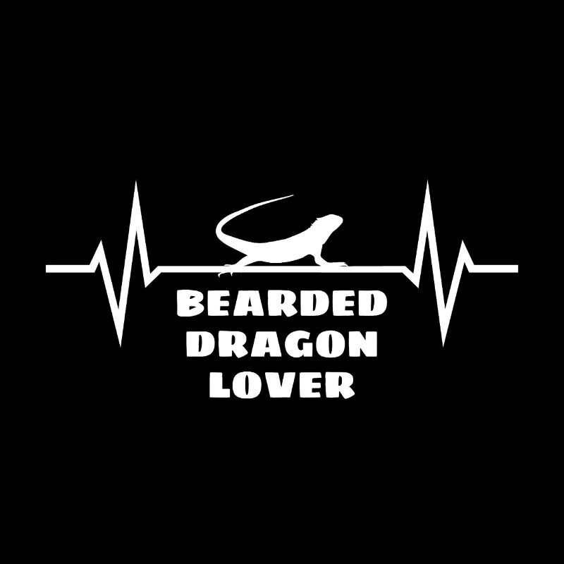 Bearded Dragon Lover Bartagame Herzschlag EKG