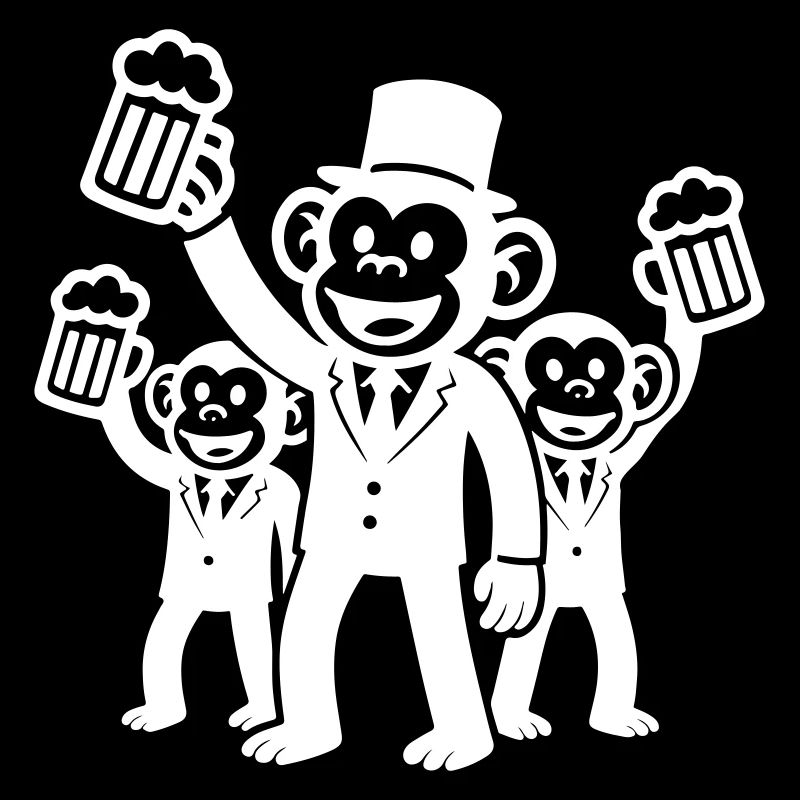 Bachelorette Party Monkey Team Groom