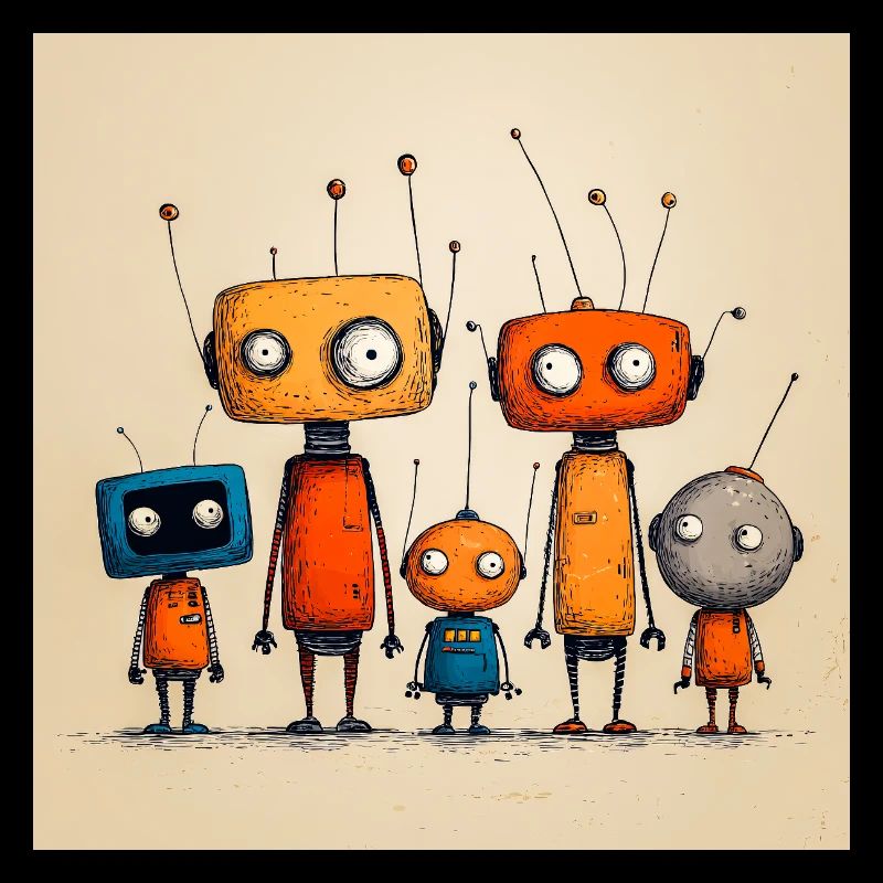 Robot Amicaux Enfantins