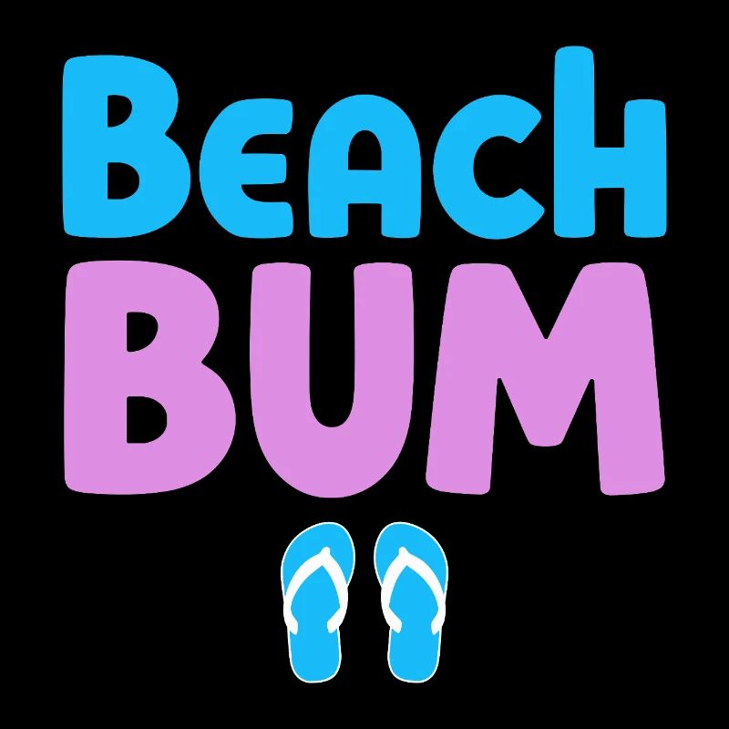 Beach Bum Vintage Style Design