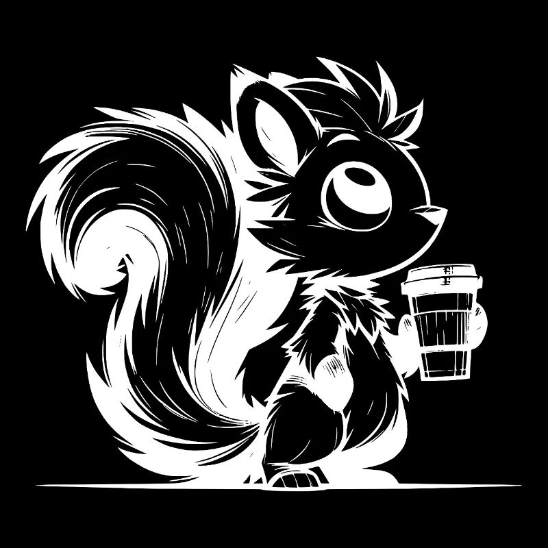 Mehr Kaffee, weniger Stress Eichhörnchen Tag