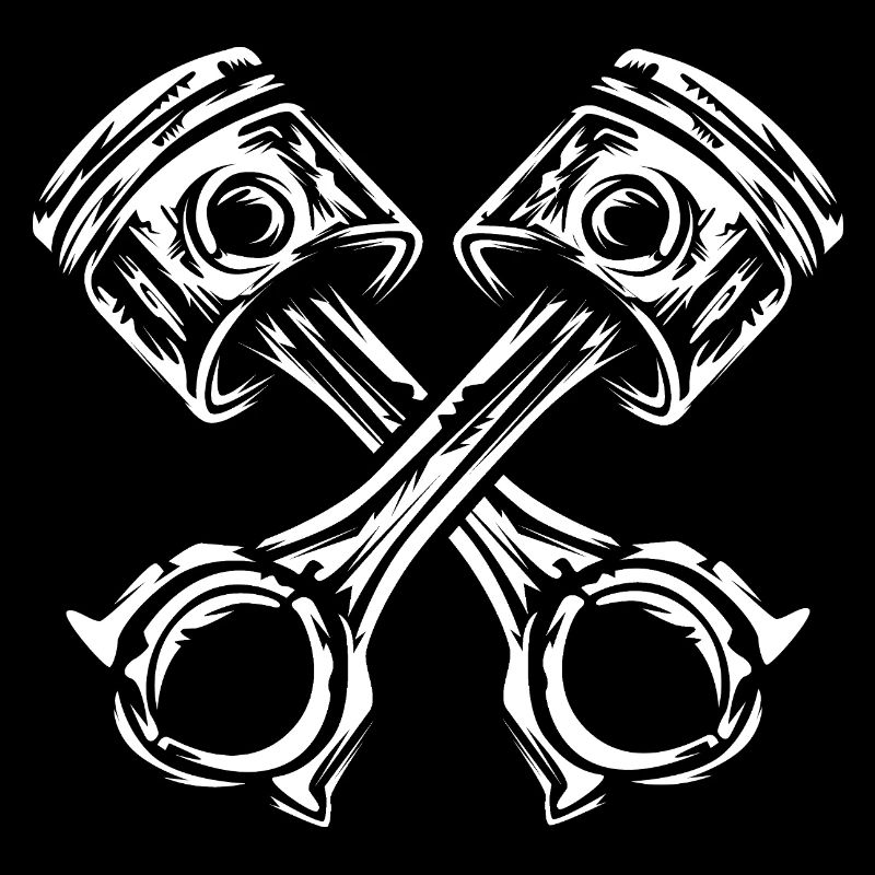 Crossed engine pistons – Biker &amp; Tuning