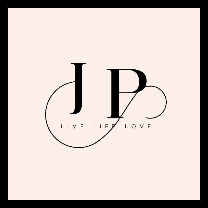 Monogramme élégant avec devise inspirante