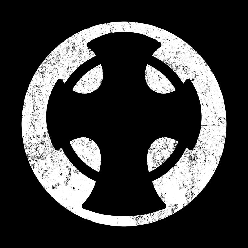 Novgorod cross white circle illustration