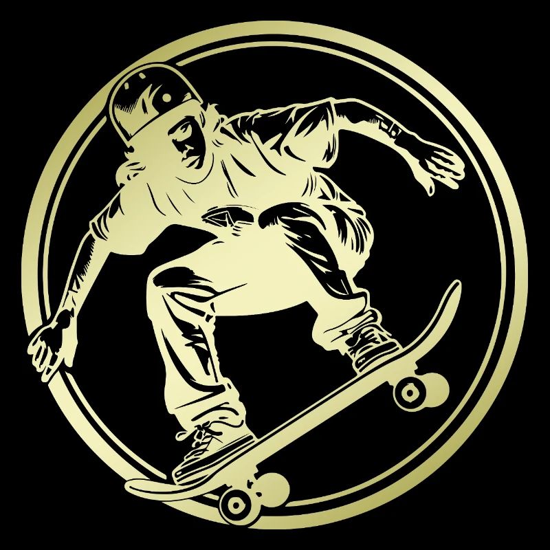 Skateboarding Silhouette Skateboard
