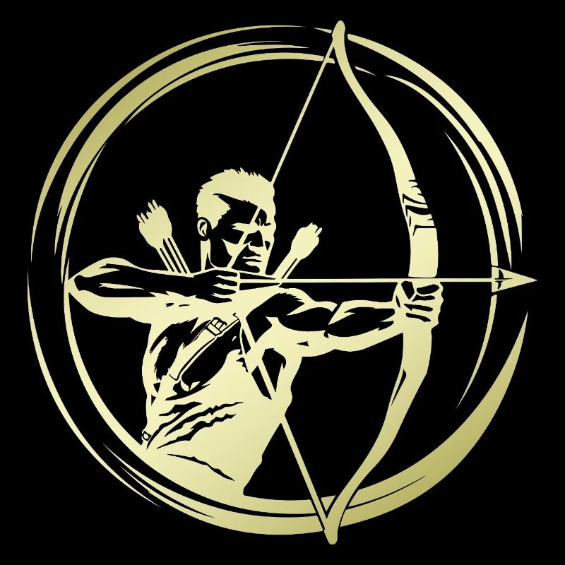Silhouette de tir à l’arc