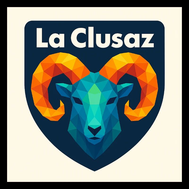 La Clusaz Geometric Ram Crest