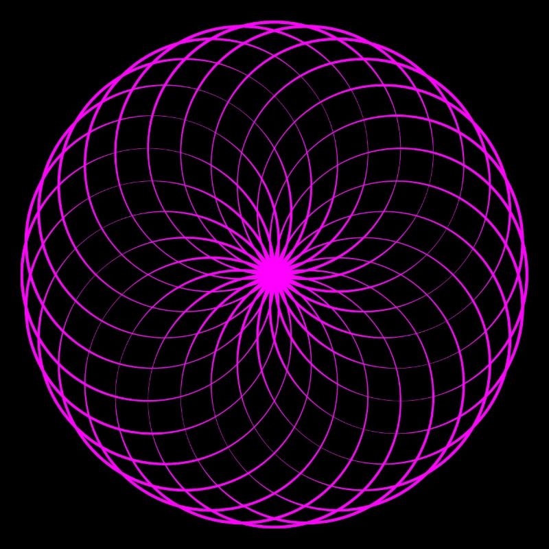 Neonspirale Netz Torus