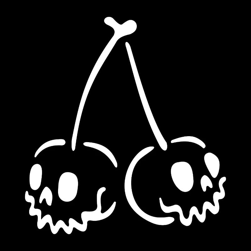 Crâne de cerisier – Motif effrayant d’Halloween