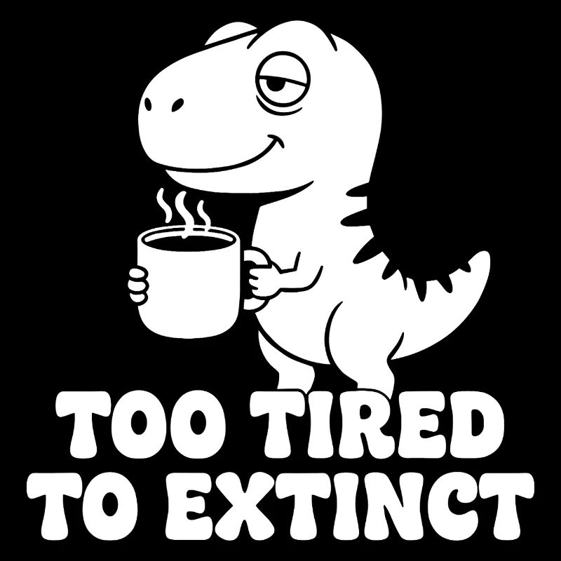 Coffee Dino: Too tired to die