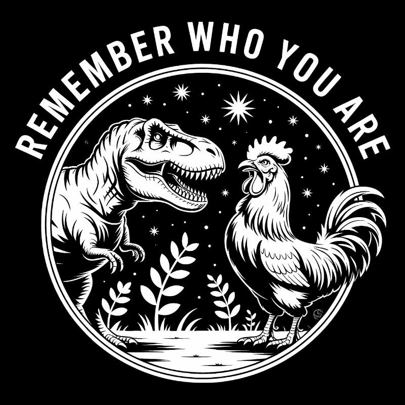 Erinnere dich daran, wer du bist - Lustiges Dinosaurier T-Shirt