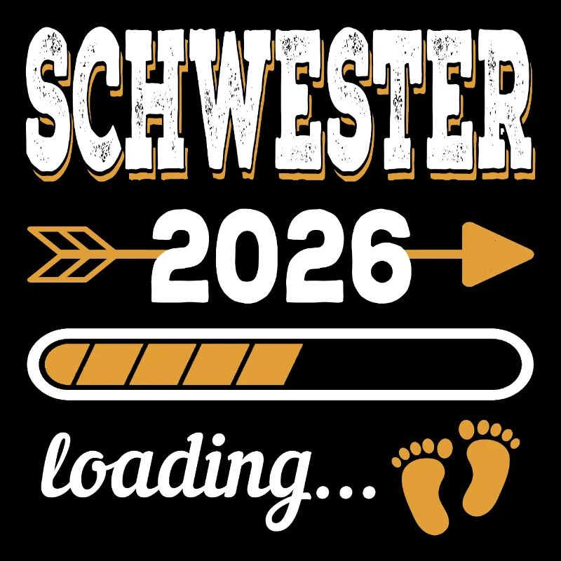Schwester 2026 Loading große Schwester Geschenk