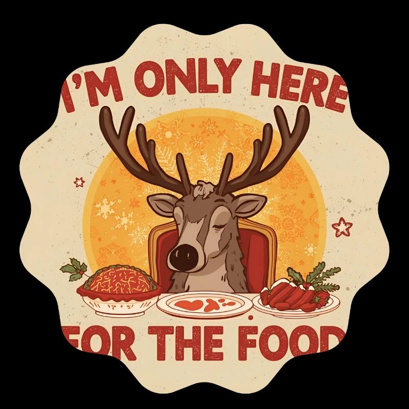 Cerf affamé: ici que pour la bouffe