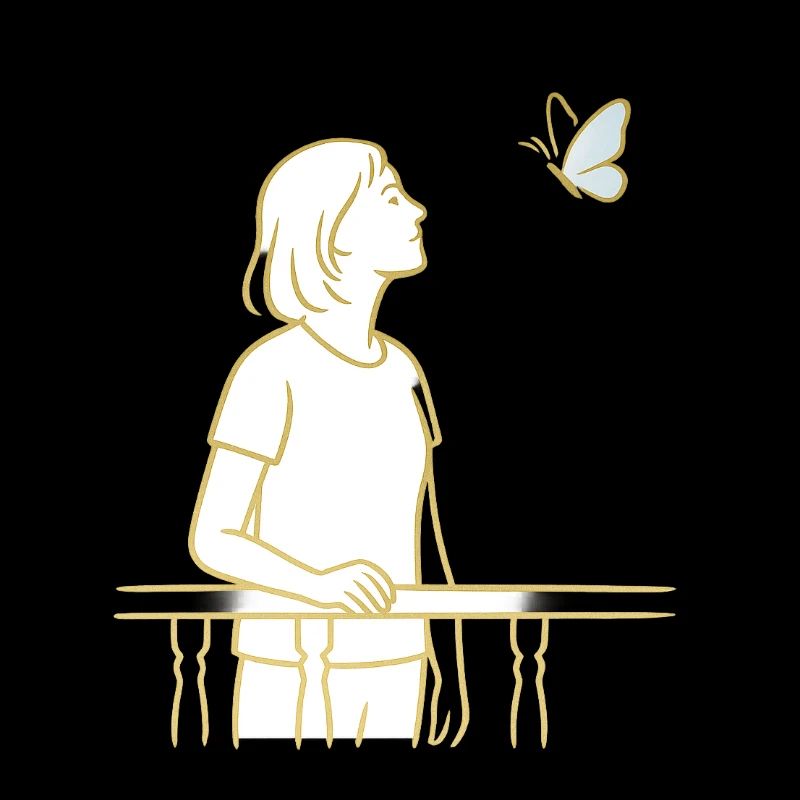 Blick zum Schmetterling