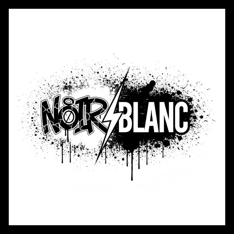 Nord Blanc Graffiti Éclair