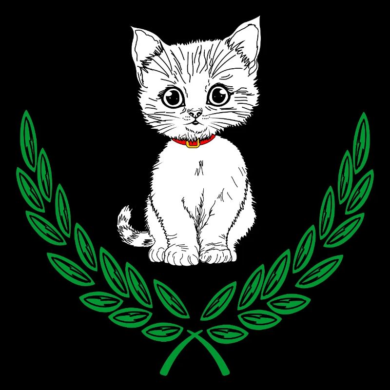 Weiß im Lorbeerkranz