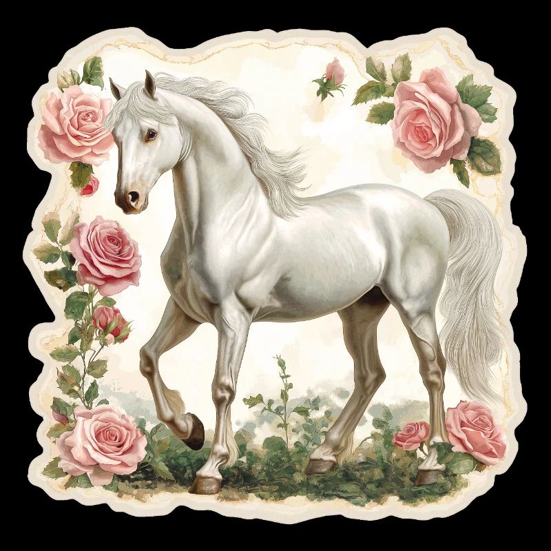 Fleurs vintage pour chevaux