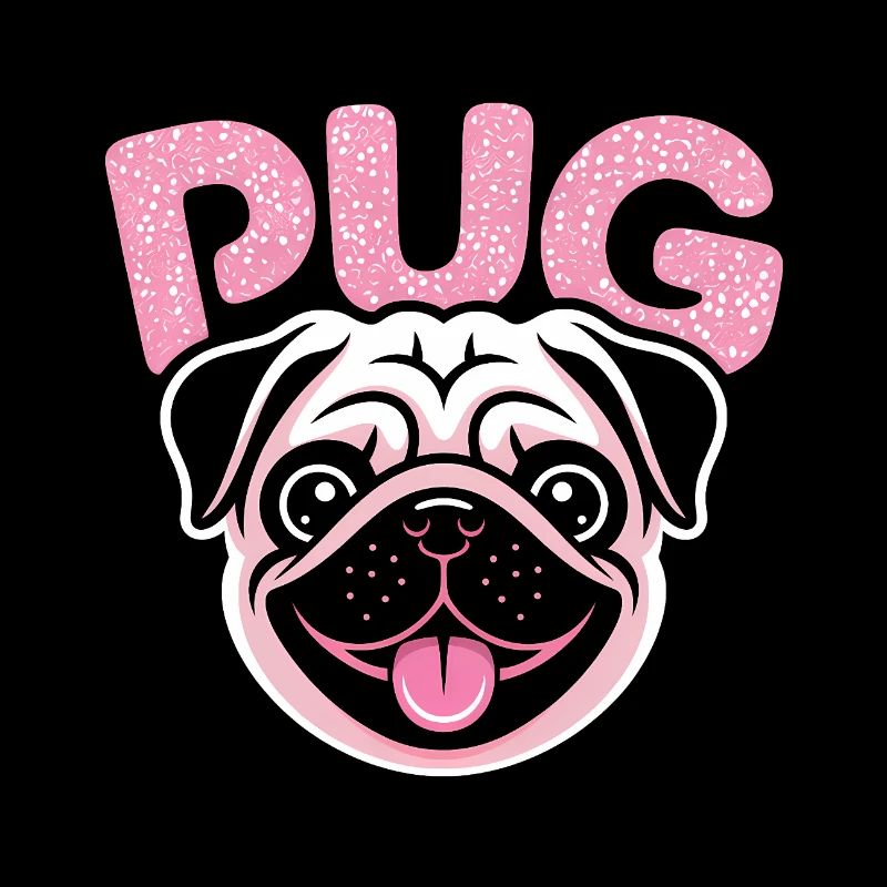 Mops – Cooles Haustier-Logo