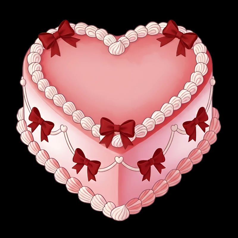 Heart décor with ribbon