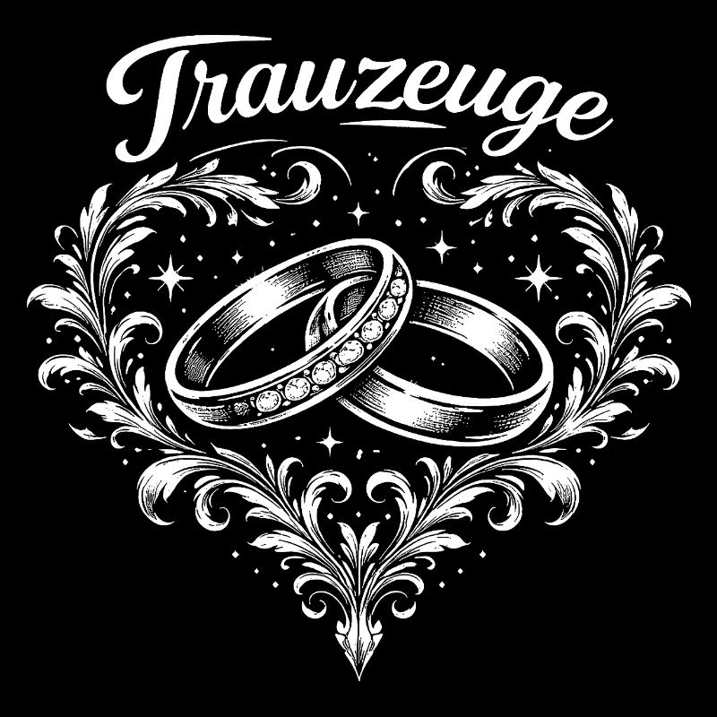 Trauung Herzringe Ornament
