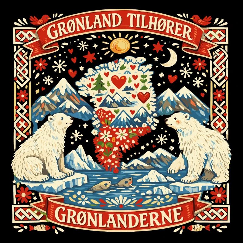 Grönland Unabhängigkeit Statement Geschenk lustig