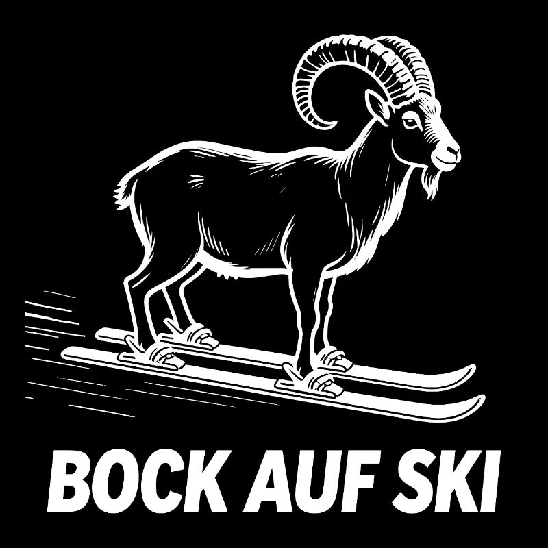 Funny ibex for skiers