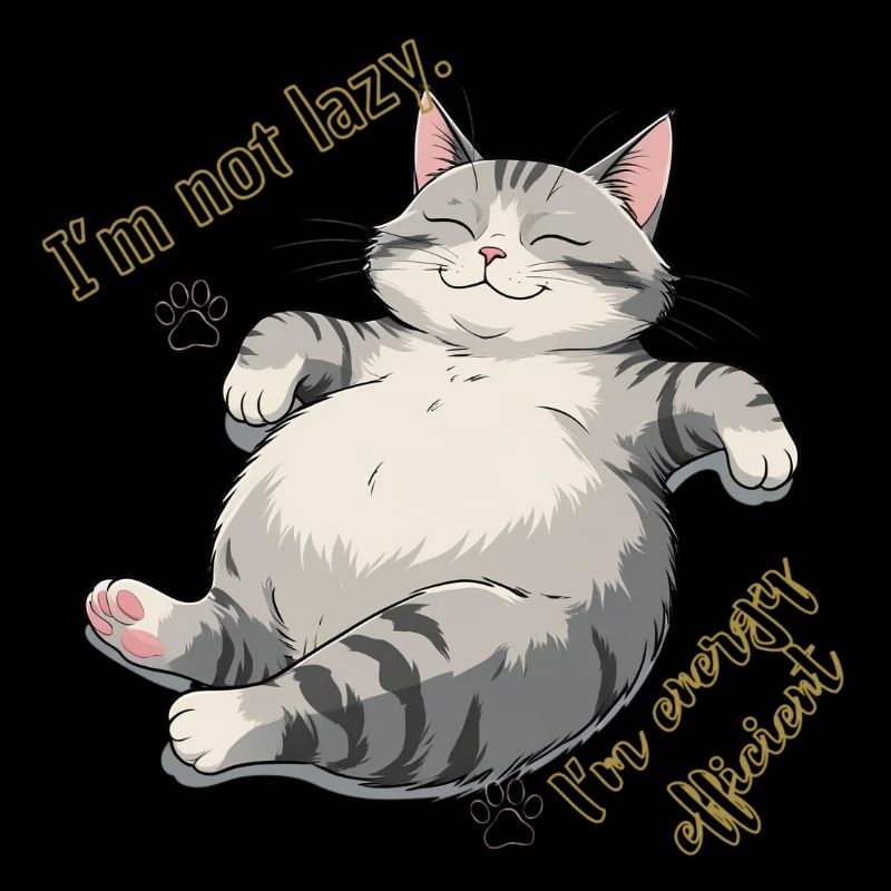 Conserving Energy Cat: Cozy Lounge