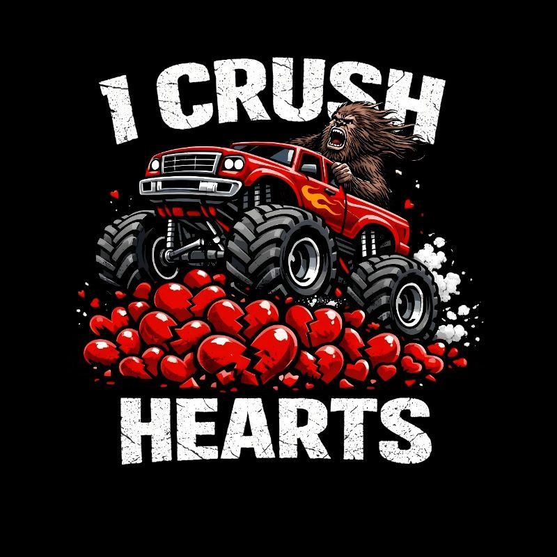 Saint-Valentin Je brise le cœur Sasquatch du Bigfoot