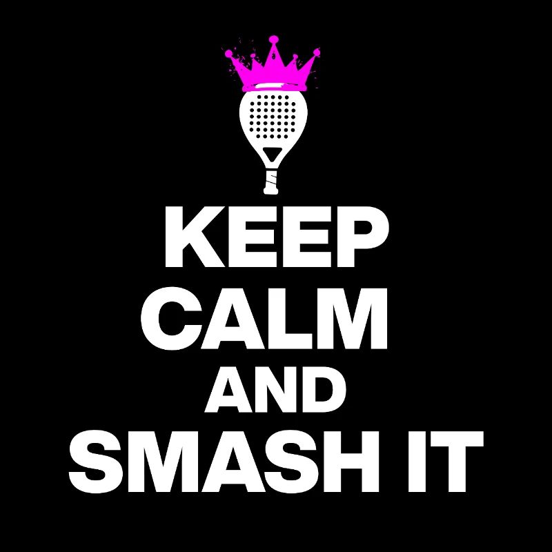 KEEP CALM AND SMASH IT, PADEL POWER, GESCHENK PINK