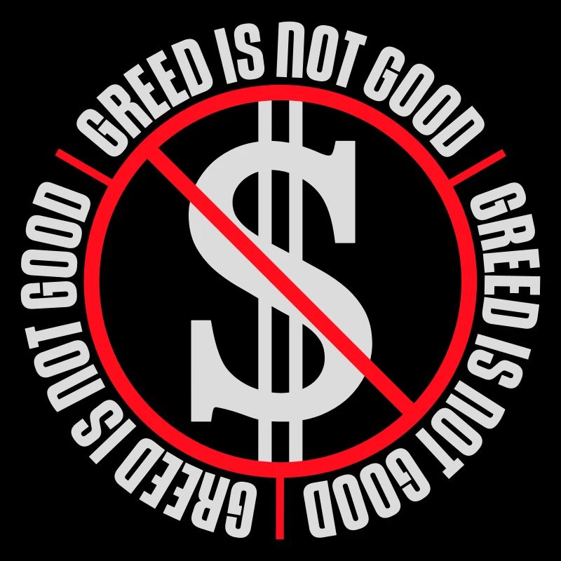 La cupidité n’est pas une bonne déclaration anticapitaliste Protestation