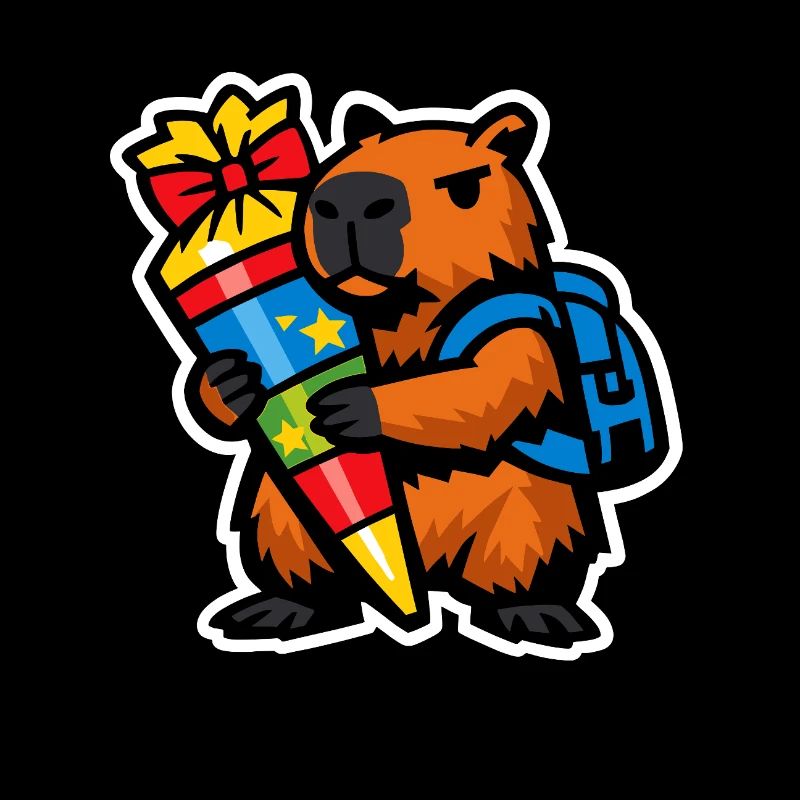 Capybara 1. Schultag | Einschulung Kinder