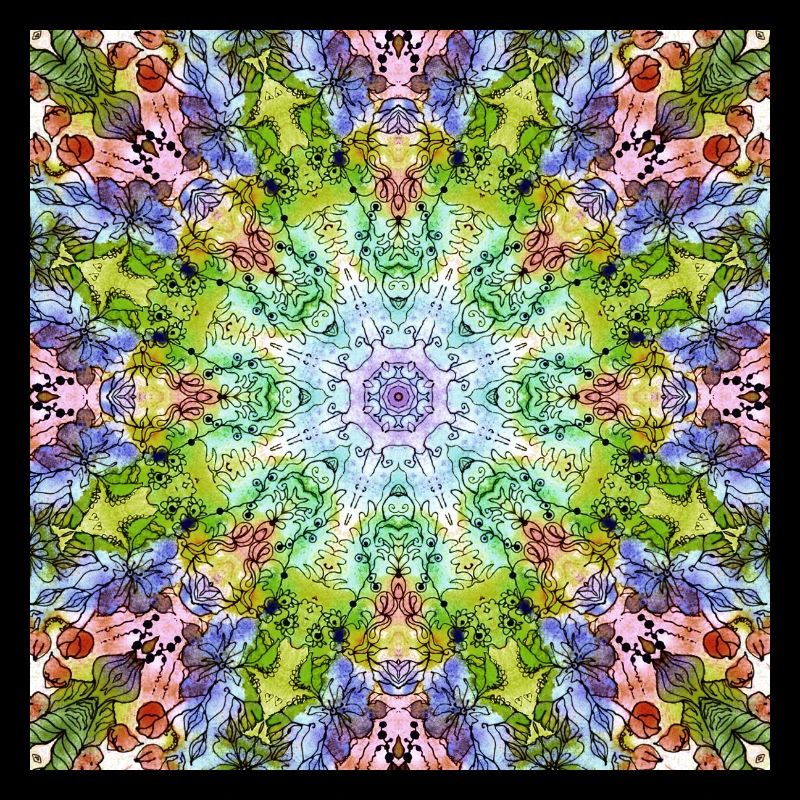 Kaleidoskop Blumenmandala