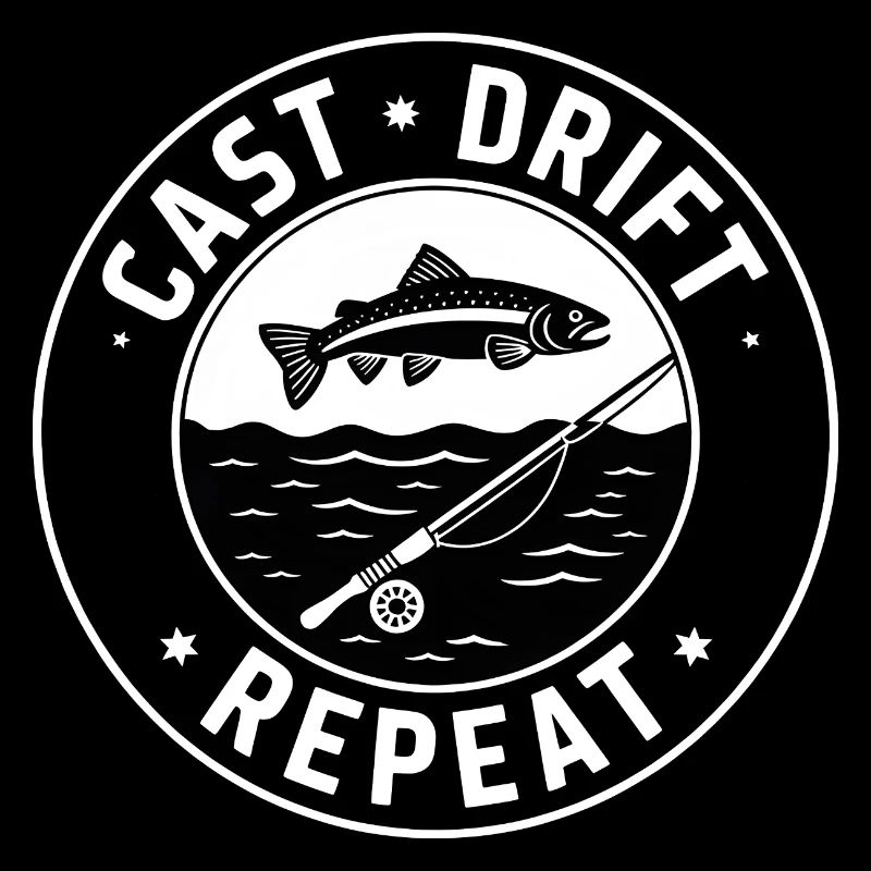 Cast Drift Repeat Fliegenfischen Angeln