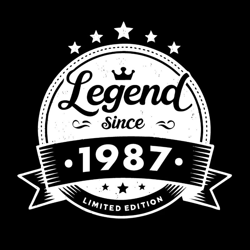 Legend since 1987, weiss