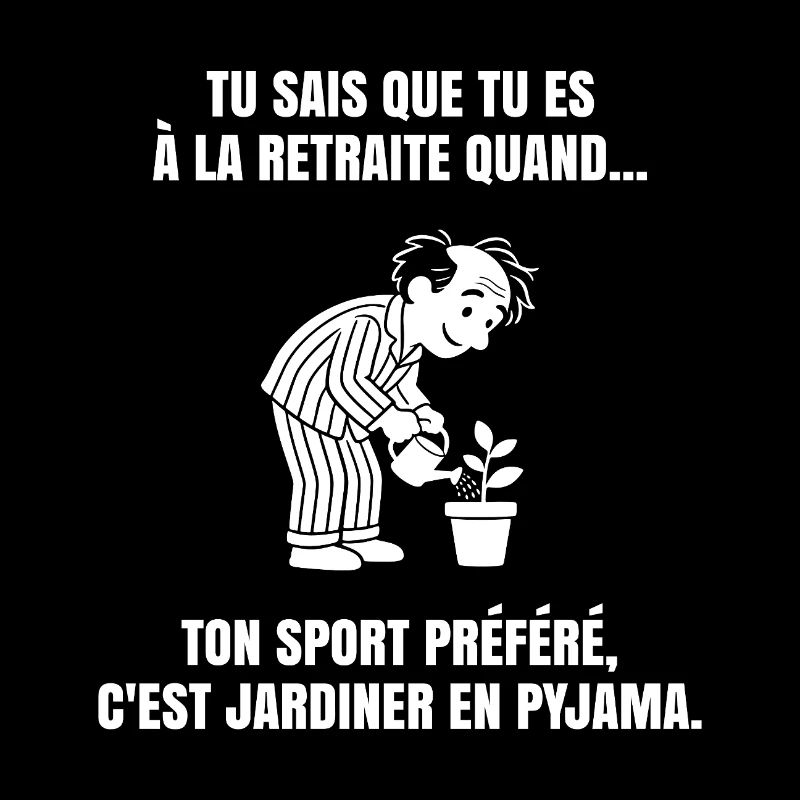 Ma Retraite dans le Jardin (texte blanc)