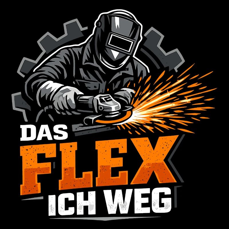 Handwerker Das Flex Ich Weg Lustig