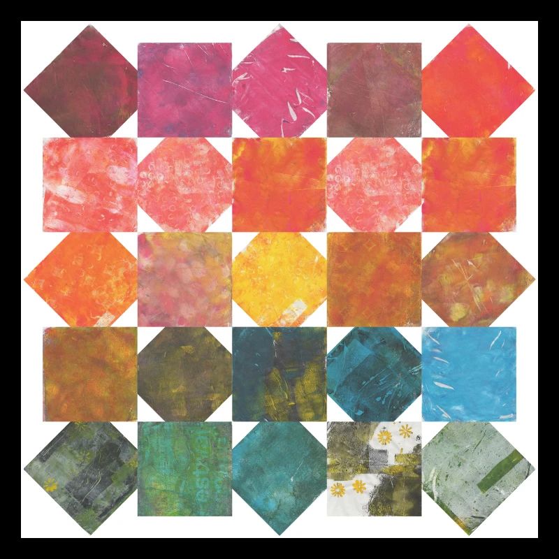 Abstraktes Muster – Bunte Kacheln, farbenfroh