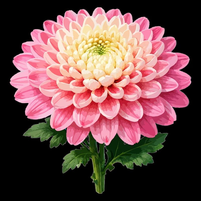 Fleur de chrysanthème rose