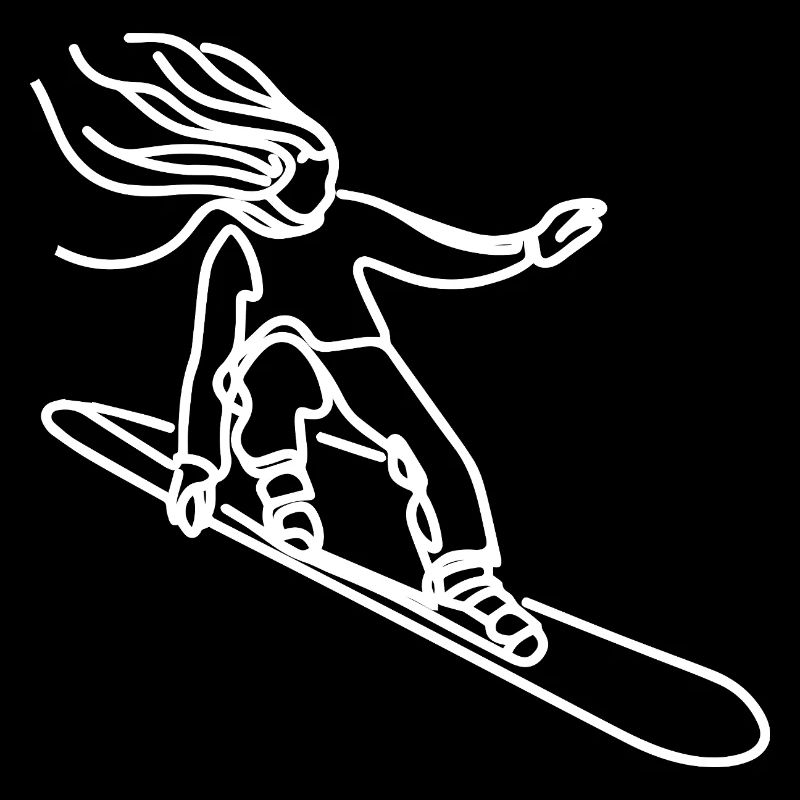 Snowboarder Mädchen