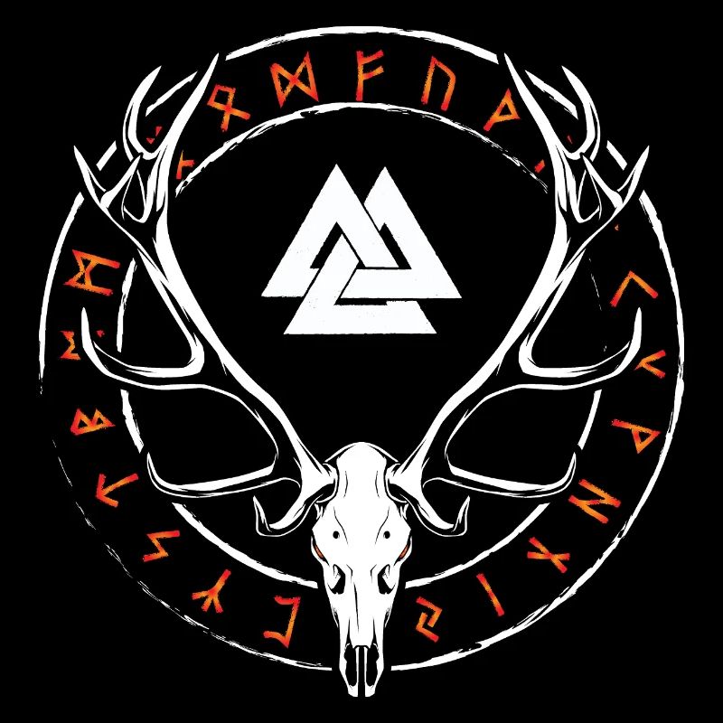 Nordic Knot - Runic Circle Antlers