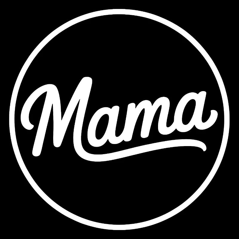 Mama Script Circle Logo T-Shirt