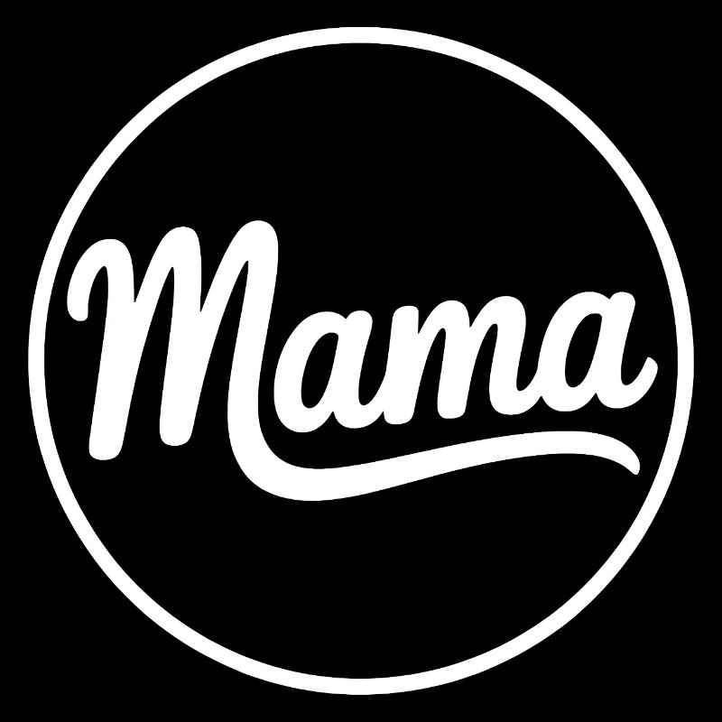 Mama Script Circle Logo T-Shirt