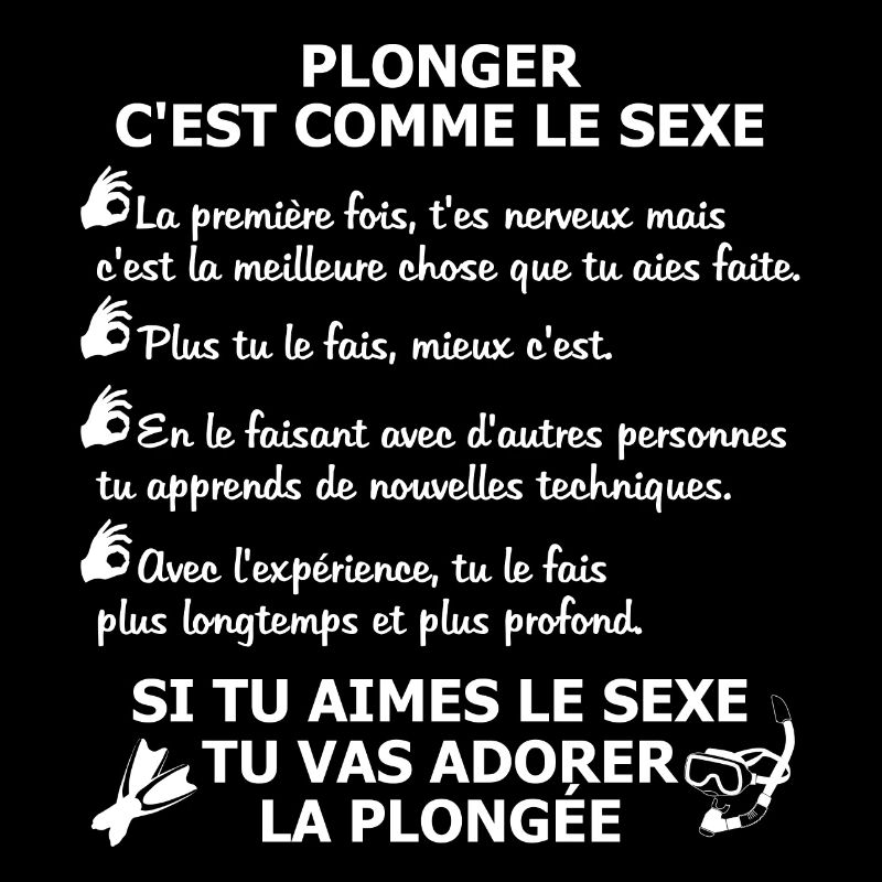 Plonger c'est comme le sexe