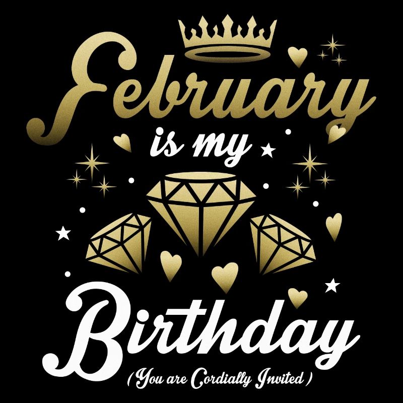 Februar Geburtstags Kind